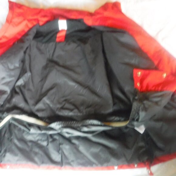 Fire + Ice Red Winter Jacket Coat Size 40 Large to XLarge Has Hood - Picture 6 of 12